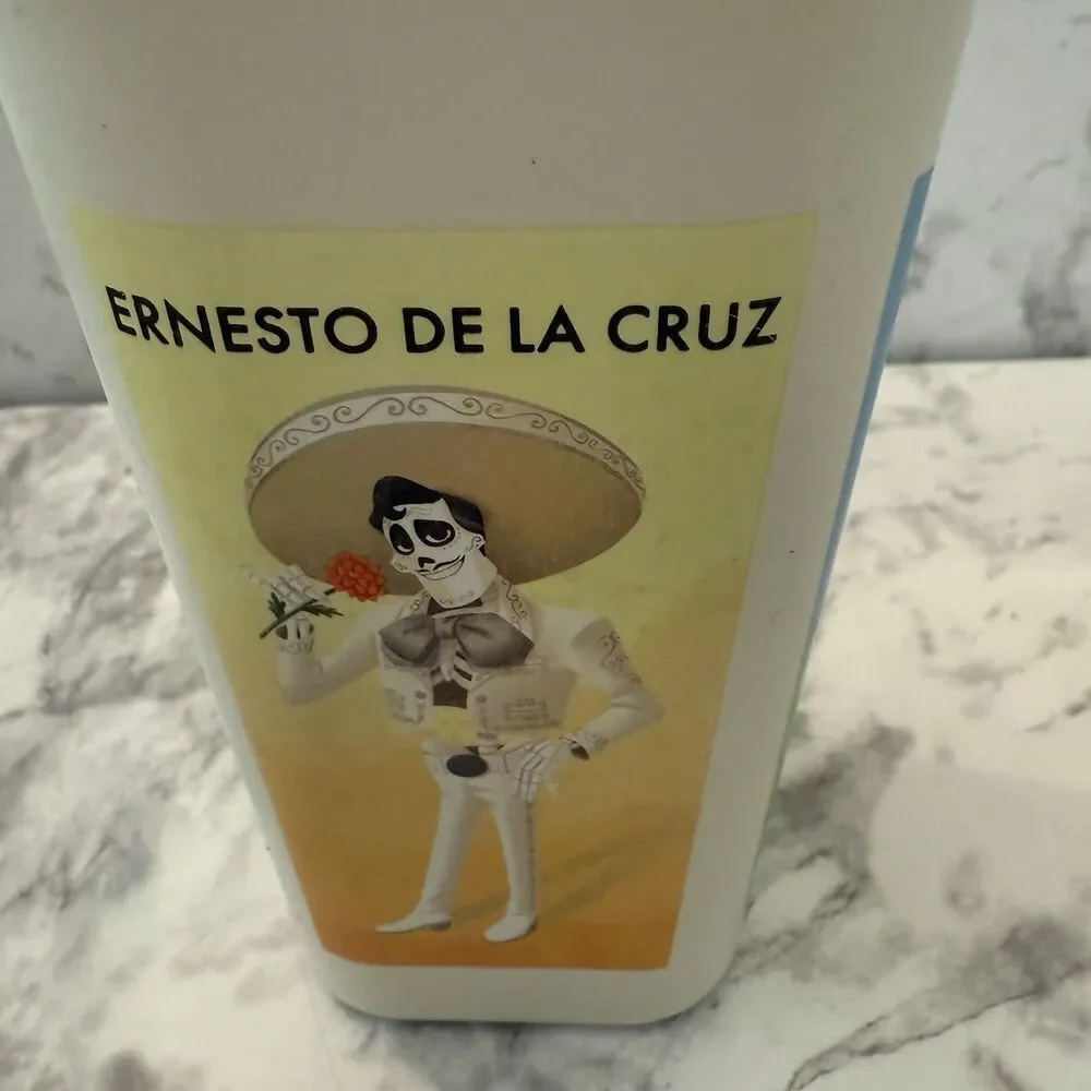 Disney Parks Pixar Coco Tumbler w Straw NWT Mama Imelda Miguel Rivera Ernesto